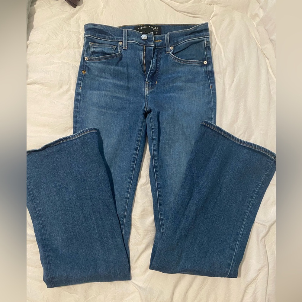Veronica beard beverly skinny flare high rise size 27
